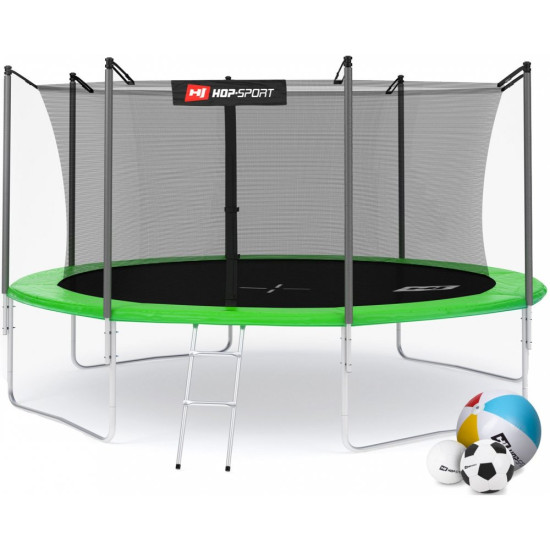Купити Батут  Hop-Sport 14FT 427 см green із внутрішньою сіткою у Києві - фото №1